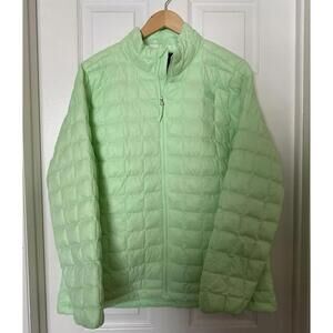 The North Face Womens 1X Plus Full-Zip ThermoBall Puffer Jacket Patina Green NEW